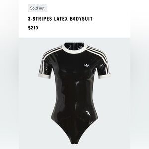Adidas Black and White Latex Bodysuit